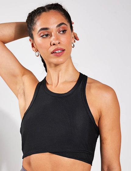 Adidas Yoga Studio Wrapped Rib Tank Top - Blackimages1- The Sports Edit