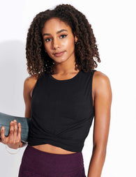 豪華 Alo Yoga | Cover Tank - Black | The Sports Edit Yoga Pilates