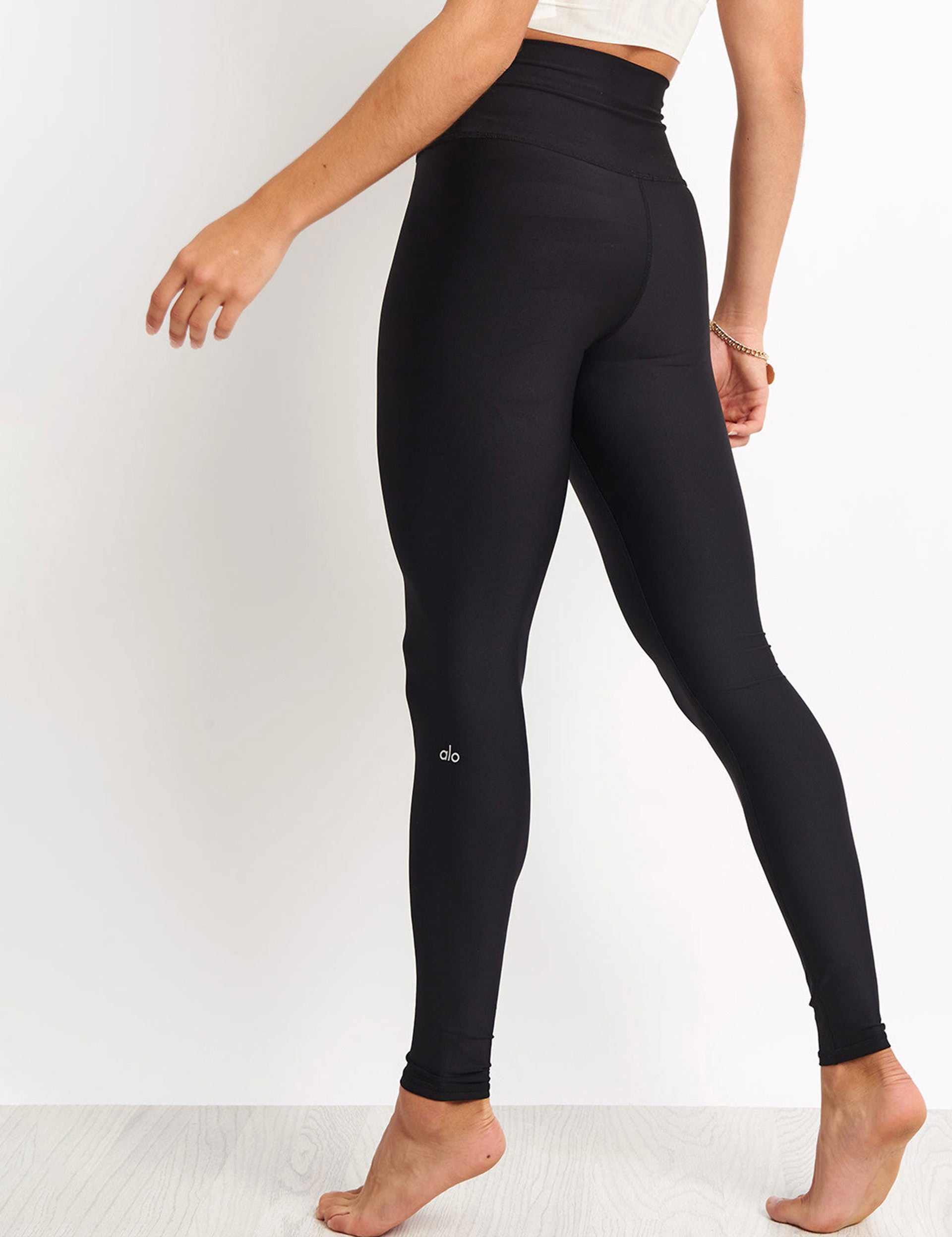 Black Warm Airlift Leggings by Alo on Sale