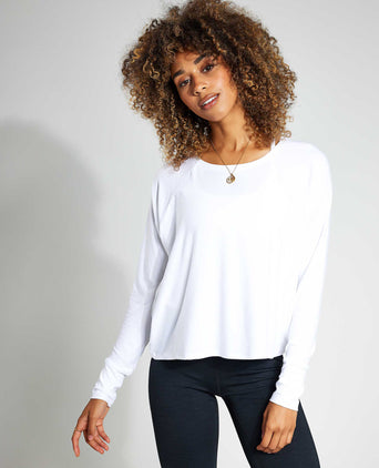 Featherweight Daydreamer Pullover - Cloud White