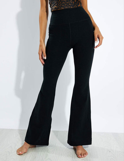 Beyond Yoga Spacedye High Waisted All Day Flare Pant - Darkest Nightimages1- The Sports Edit