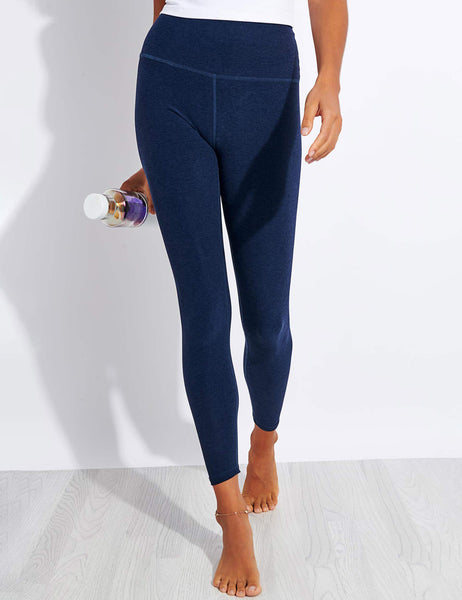 Beyond Yoga Spacedye Midi High Waist Legging Navy The Sports Edit