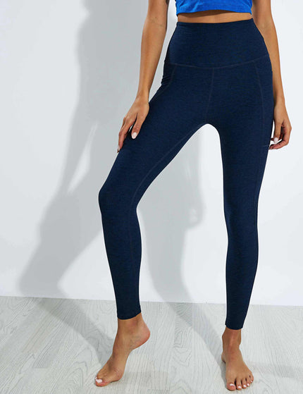 Beyond Yoga Spacedye Out Of Pocket High Waisted Midi Legging - Nocturnal Navyimages1- The Sports Edit