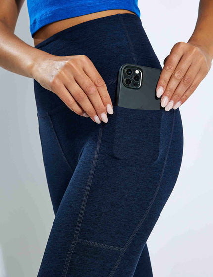 Beyond Yoga Spacedye Out Of Pocket High Waisted Midi Legging - Nocturnal Navyimages4- The Sports Edit