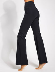 Girlfriend Collective | Flare Legging - Black | The Sports Edit