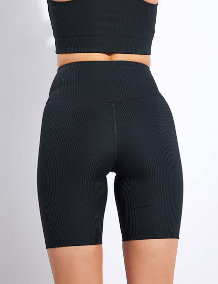 Girlfriend Collective RIB High Waisted Bike Short - Blackimages2- The Sports Edit