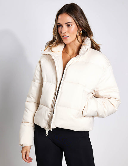 Girlfriend Collective Cropped Puffer - Snowimages1- The Sports Edit