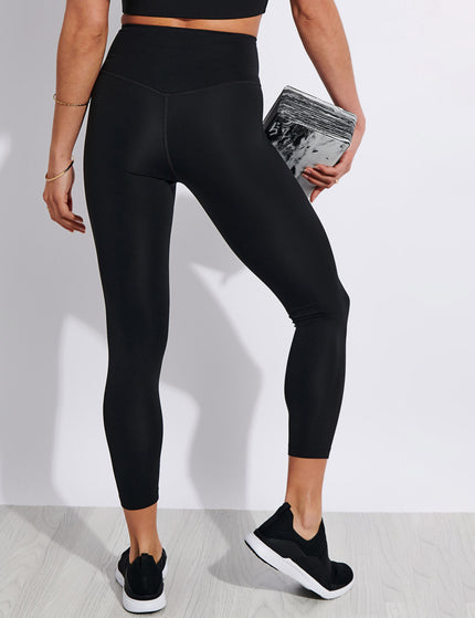 Girlfriend Collective FLOAT High Waisted 7/8 Legging - Blackimages3- The Sports Edit