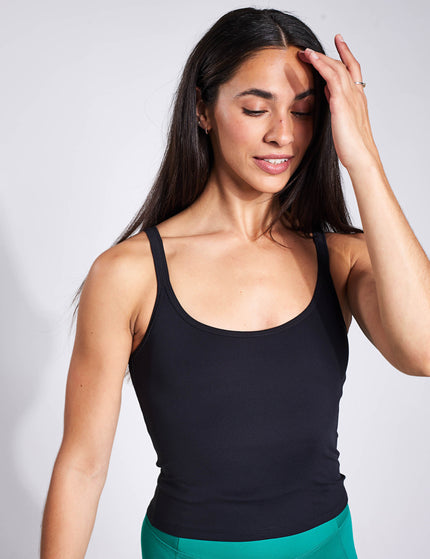Girlfriend Collective Gemma Scoop Tank - Blackimages5- The Sports Edit