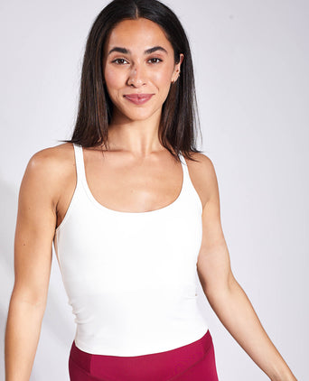 Gemma Scoop Tank - Ivory