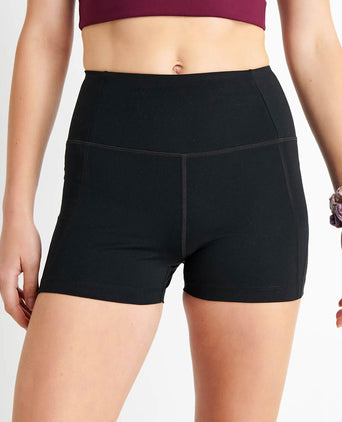High Waisted Run Short - Black