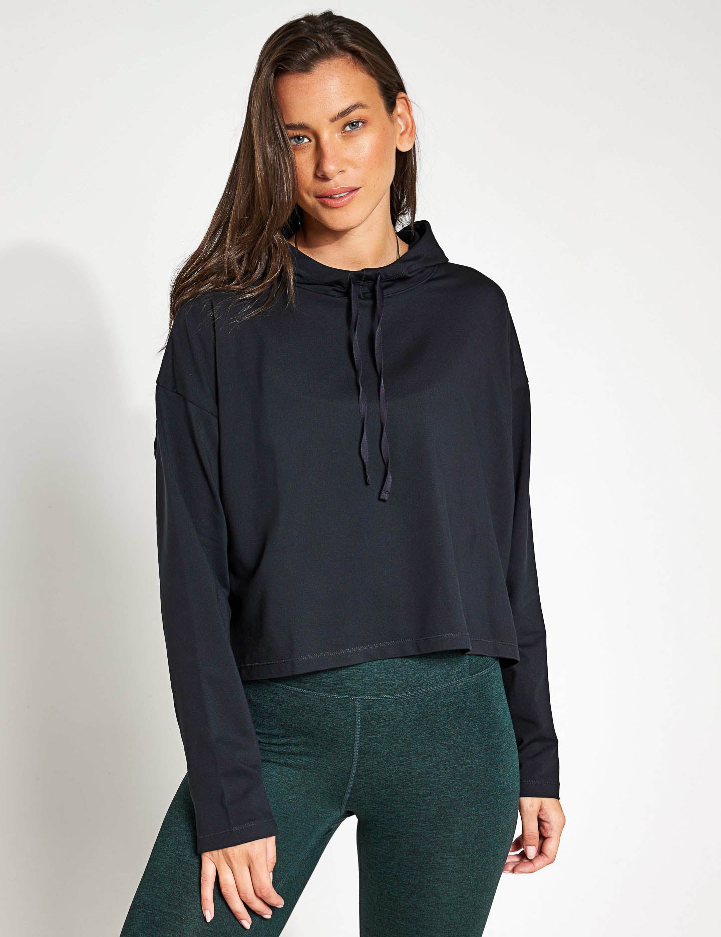 Girlfriend Collective | ReSet Hoodie - Black | The Sports Edit