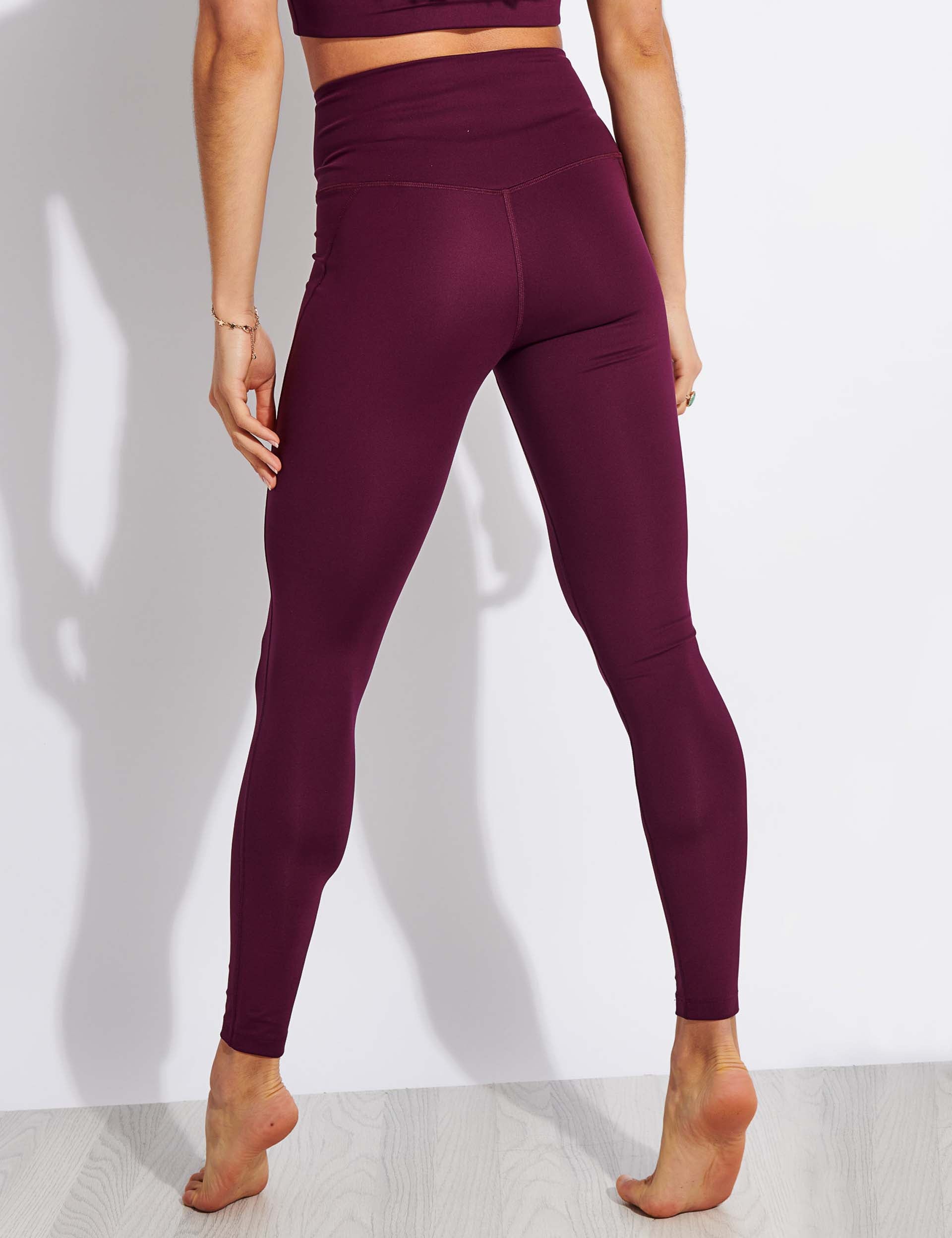 girlfriend collective, Pants & Jumpsuits, Girlfriend Collective  Sustainable High Rise Compressive Leggings In Plum Size M