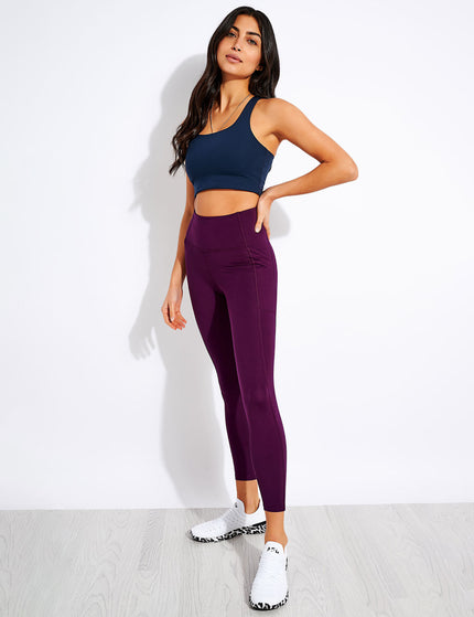 Girlfriend Collective High Waisted 7/8 Pocket Legging - Plumimages3- The Sports Edit