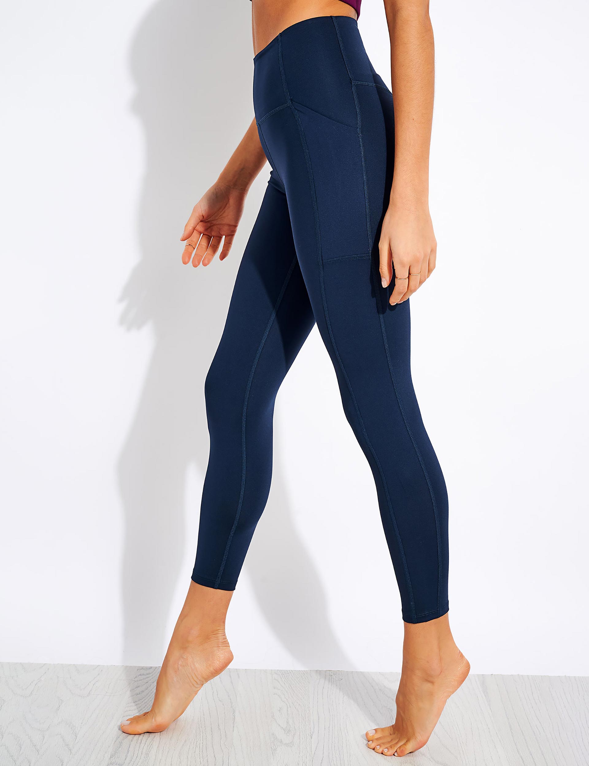 High Waisted 7 8 Pocket Legging Midnight