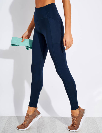 Girlfriend Collective High Waisted Pocket Legging - Midnightimages1- The Sports Edit
