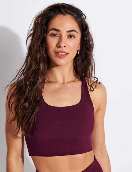 Girlfriend Collective Paloma Bra Classic - Plumimages1- The Sports Edit