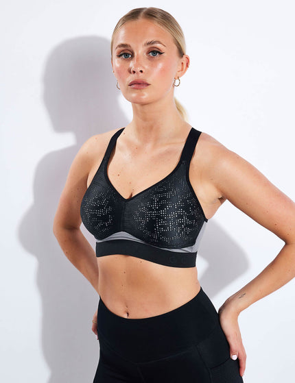 Goodmove Freedom To Move High Impact Sports Bra A-E - Black Miximages1- The Sports Edit