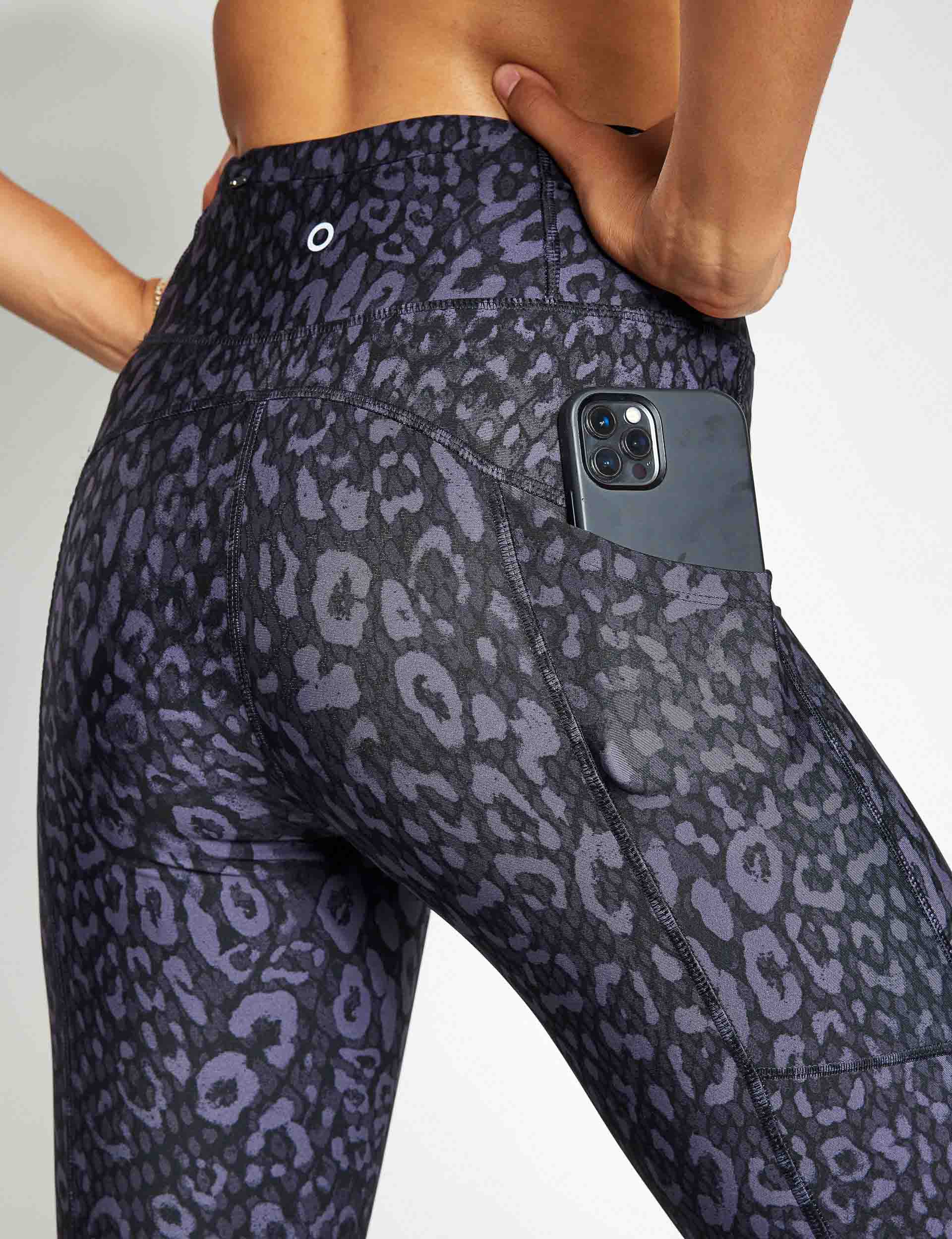 M&S GOODMOVE Go Move Printed High Waisted Gym Leggings 14 Lilac - Compare  Prices & Where To Buy 