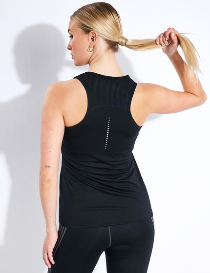 Goodmove Scoop Neck Racer Back Vest Top - Blackimages4- The Sports Edit