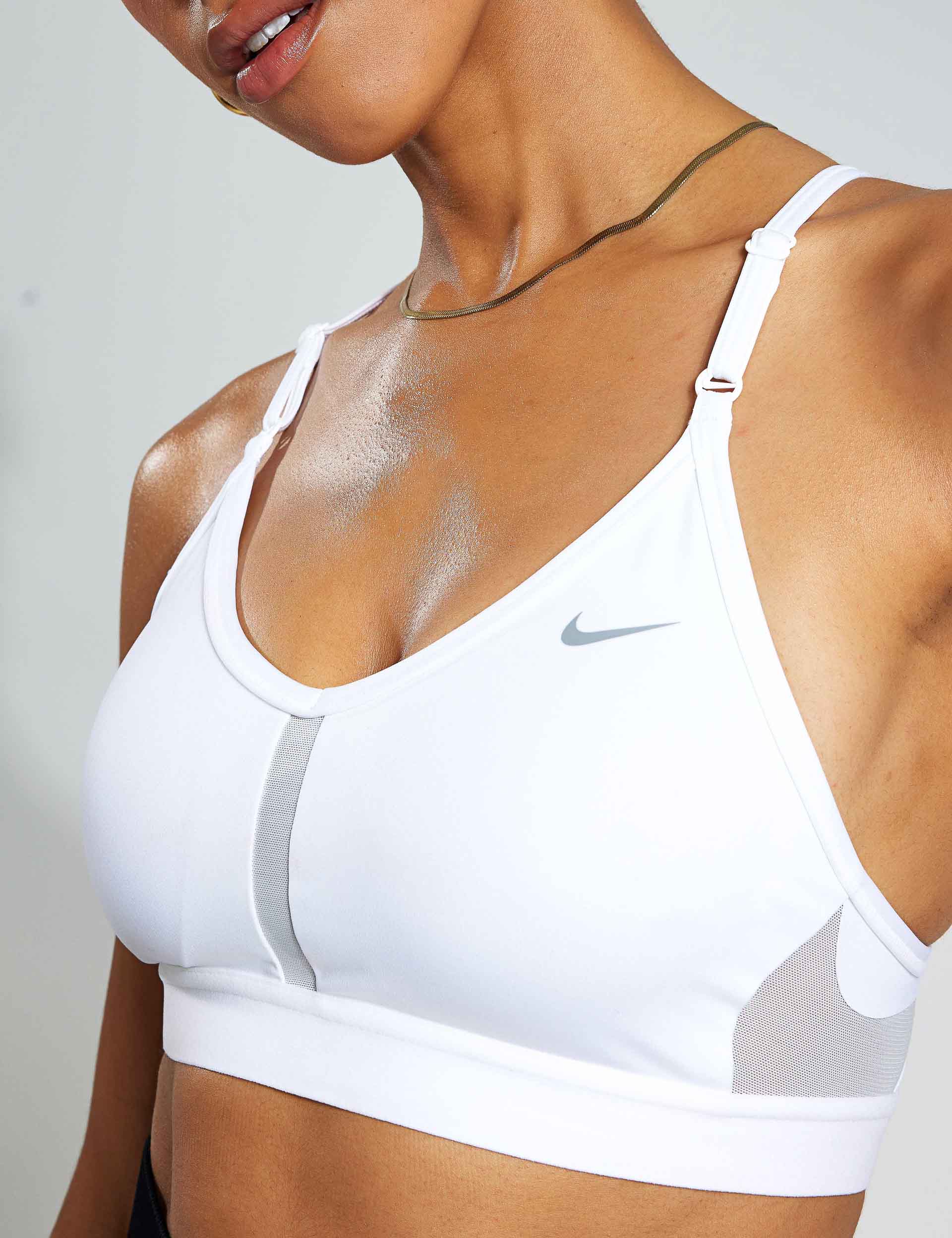 New Nike Women's Indy JDI Dri-FIT Sports Bra White Size X-Large