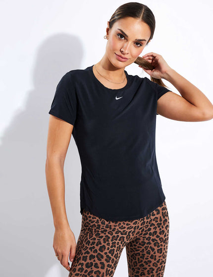 Nike Dri-FIT One Luxe Short-Sleeve Top - Blackimages1- The Sports Edit