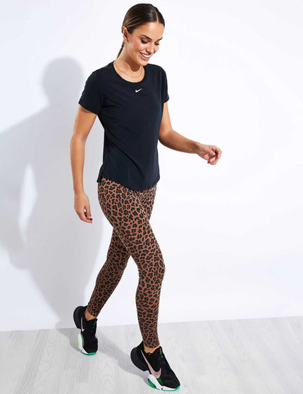 Nike Dri-FIT One Luxe Short-Sleeve Top - Blackimages2- The Sports Edit