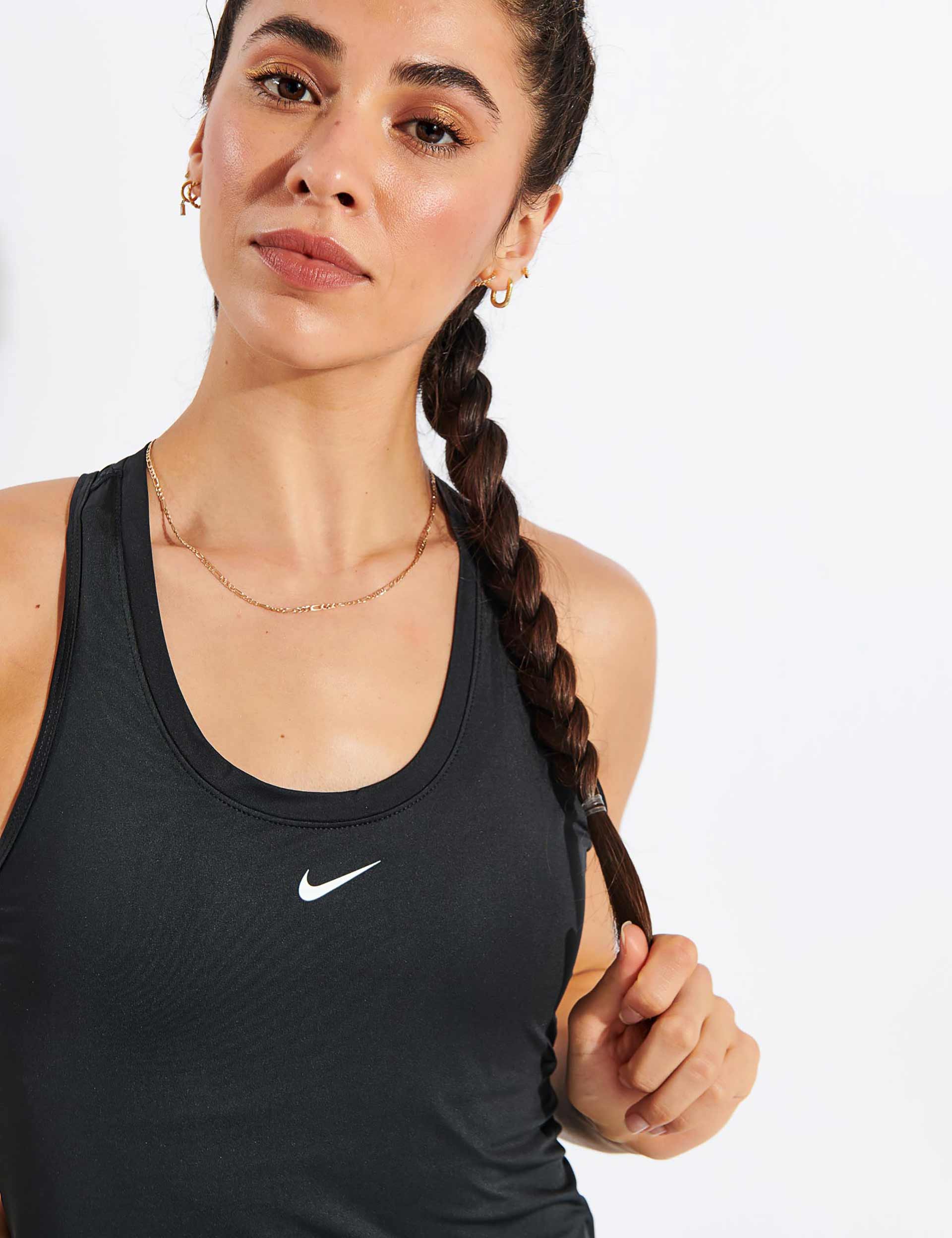 Nike Dri-Fit One Slim Fit Tank Women - white/black DD0623-100