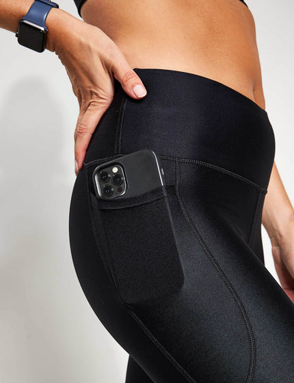 Under Armour HeatGear Armour No-Slip Waistband Capris - Black/Whiteimages4- The Sports Edit