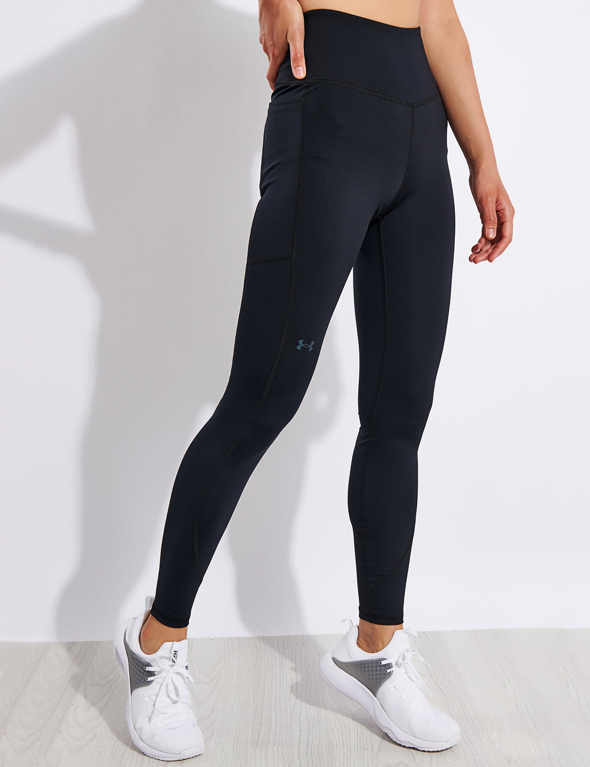 SMALL SIZES CLEAROUT Under Armour RUSH EMBOSSED - Leggings - Women's -  black - Private Sport Shop