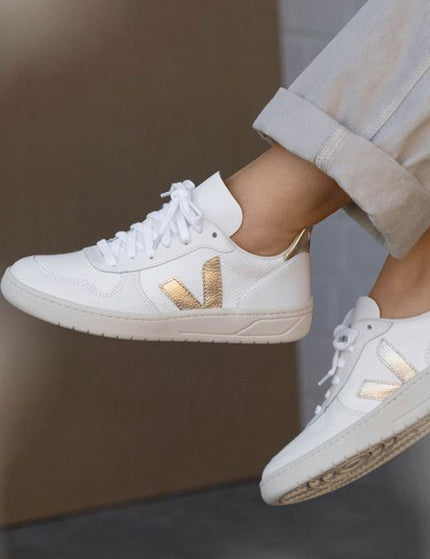 Veja V-10 Leather - White Platineimages2- The Sports Edit