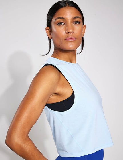 YMO Crop It Tank - Lighter Sky Blueimages1- The Sports Edit