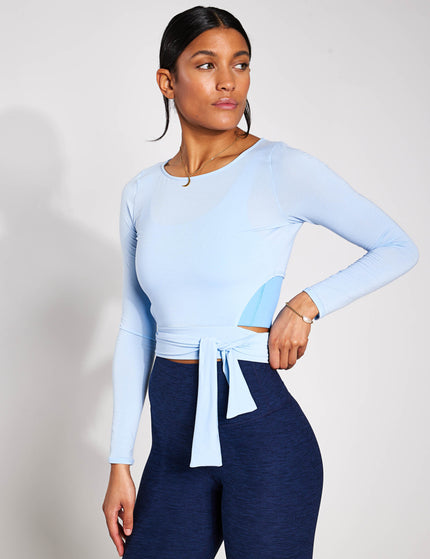 YMO Grace Tie Long Sleeve - Lighter Sky Blueimages1- The Sports Edit