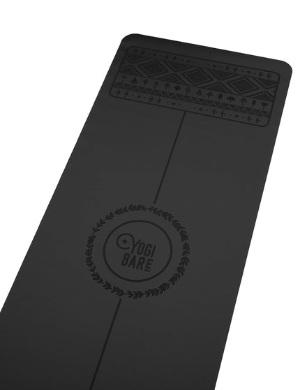 YOGI BARE Paws Light Natural Rubber Travel Yoga Mat 2mm - Blackimages3- The Sports Edit