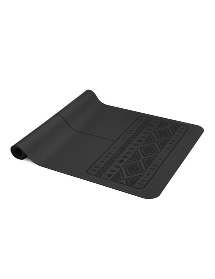 YOGI BARE Paws Light Natural Rubber Travel Yoga Mat 2mm - Blackimages4- The Sports Edit