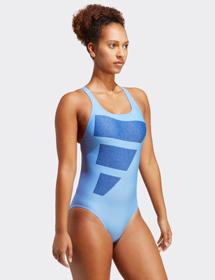 Big Bars Graphic Swimsuit - Blue Fusion/Victory Blue/White