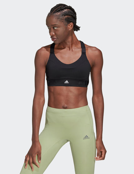 Adidas FastImpact Luxe Run High-Support Bra - Black/Whiteimages1- The Sports Edit