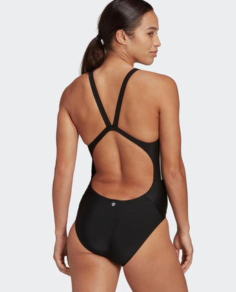Mid 3-Stripes Swimsuit - Black/White