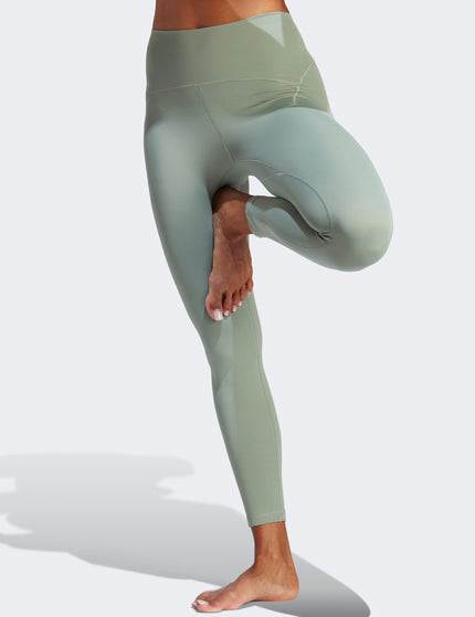 Adidas Yoga Studio Luxe 7/8 Leggings - Silver Greenimages1- The Sports Edit
