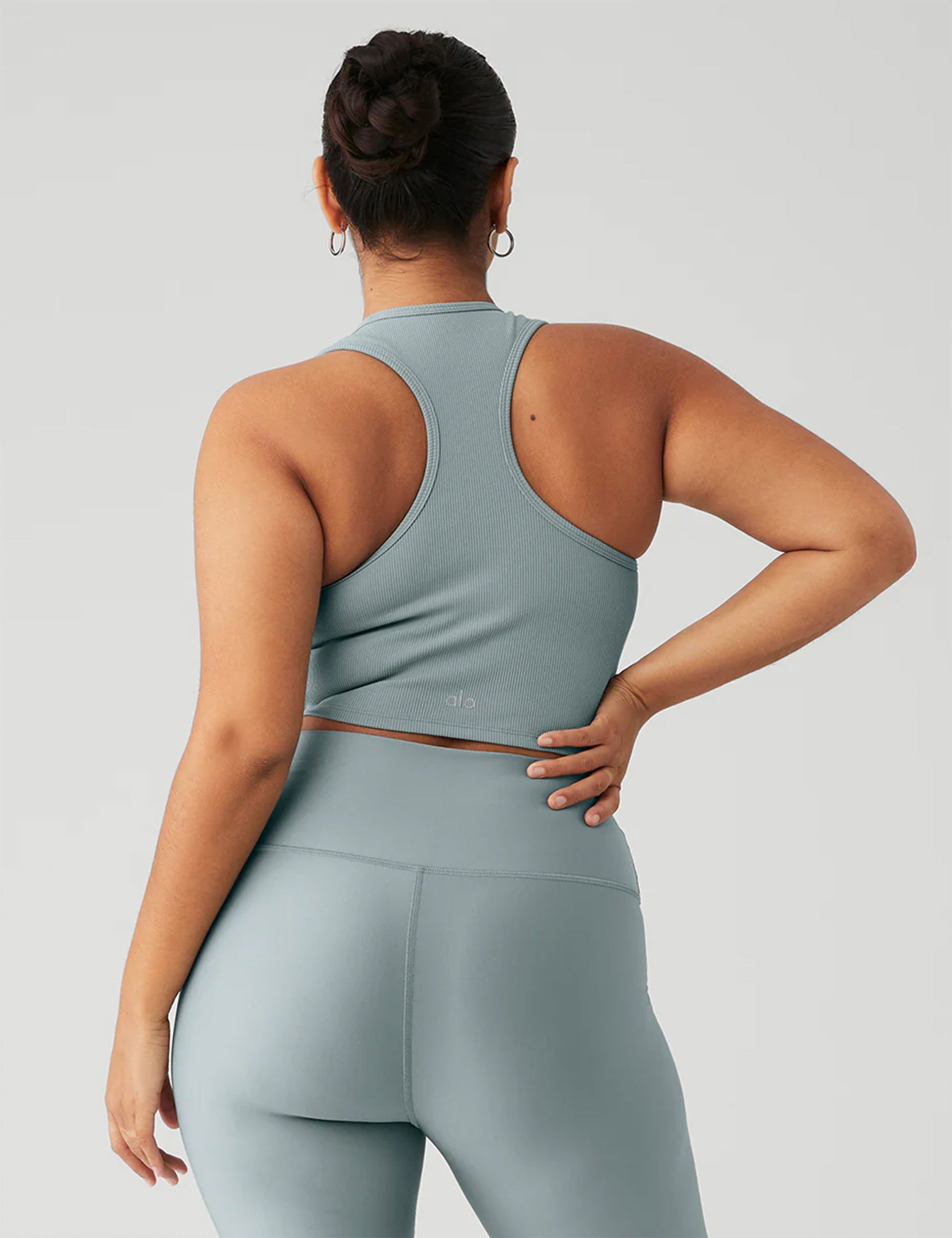 Alo Yoga Grey Rib Support Tank Top Size Small Gray - $40 (50% Off Retail) -  From Kriti