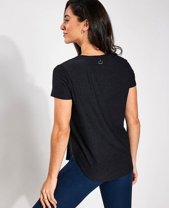 Featherweight On The Down Low Tee - Darkest Night