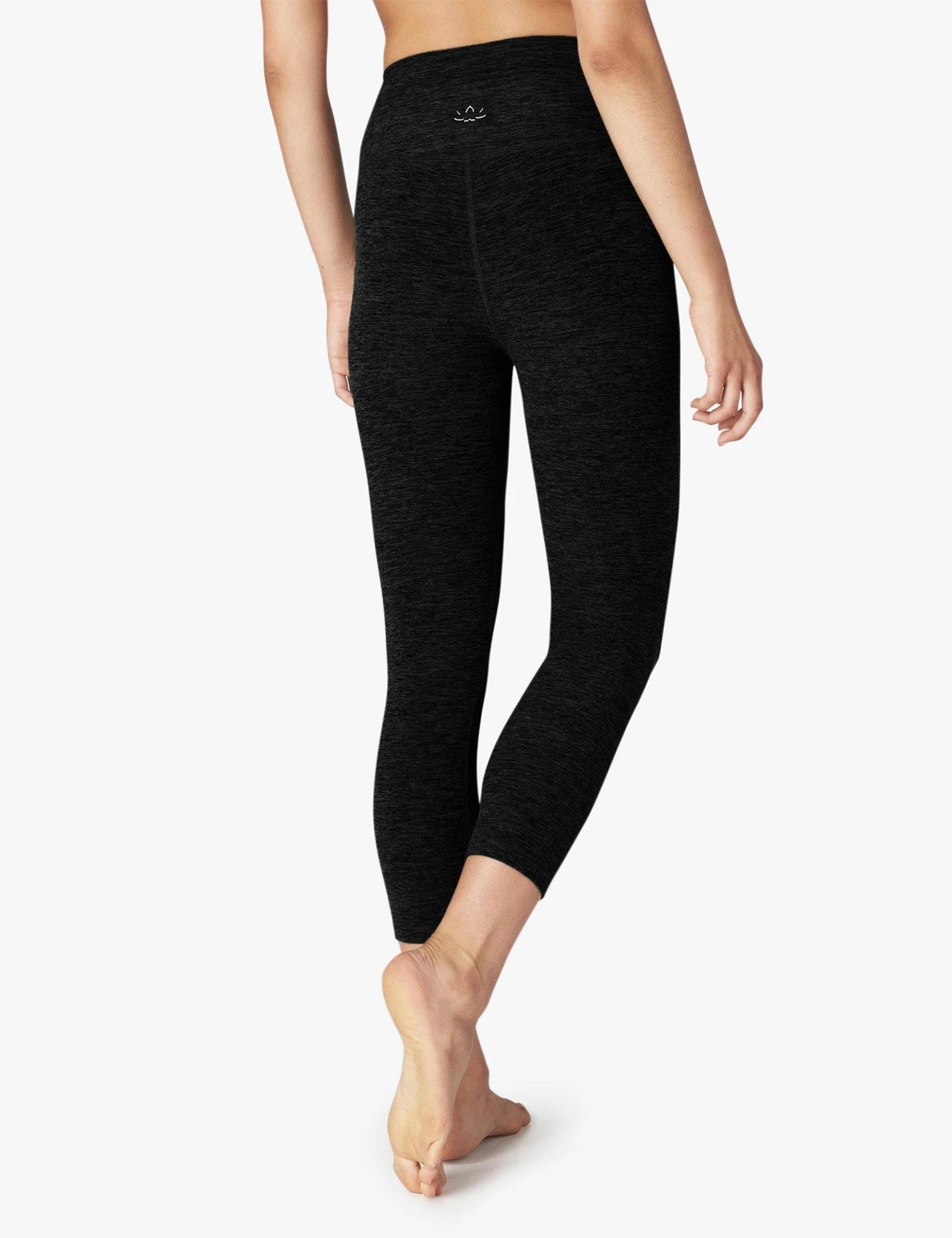Spacedye Walk Talk High Waisted Capri Legging Darkest Night