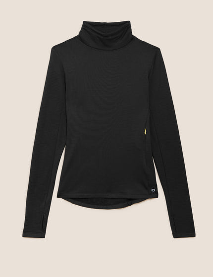 Goodmove Thermal Textured Funnel Neck Running Top - Blackimages5- The Sports Edit