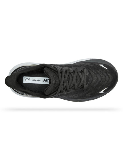 HOKA Arahi 6 - Black/Whiteimages4- The Sports Edit