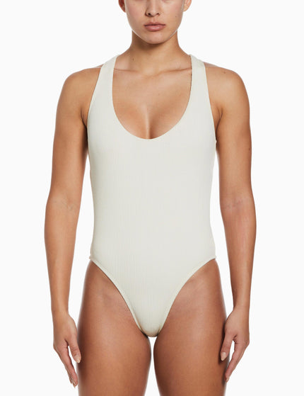 Nike Cross-Back 1-Piece Swimsuit - Coconut Milkimages1- The Sports Edit