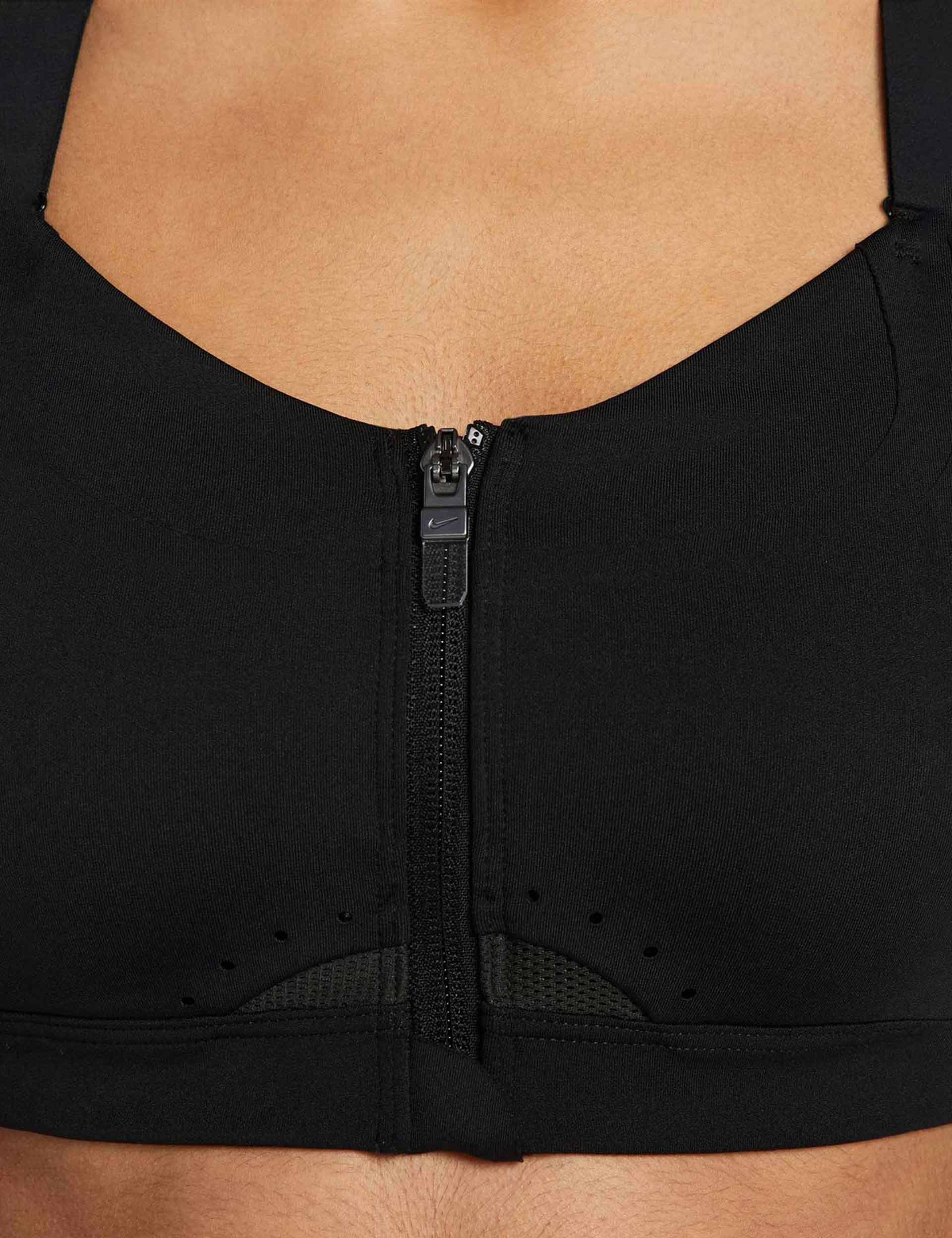 Extra High Impact Non Wired Zip Front Sports Bra A-E