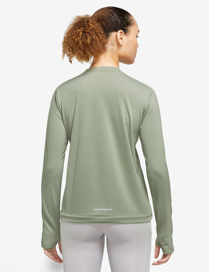 Nike Dri-FIT Crew-Neck Running Top - Oil Greenimages2- The Sports Edit