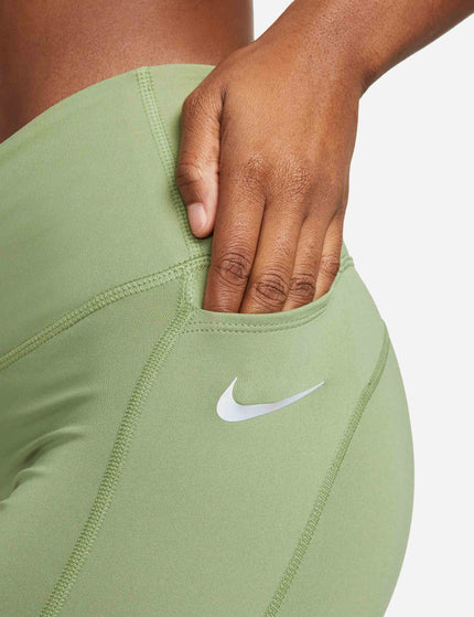 Nike Epic Fast Pocket Running Leggings - Oil Green/Reflective Silverimages3- The Sports Edit