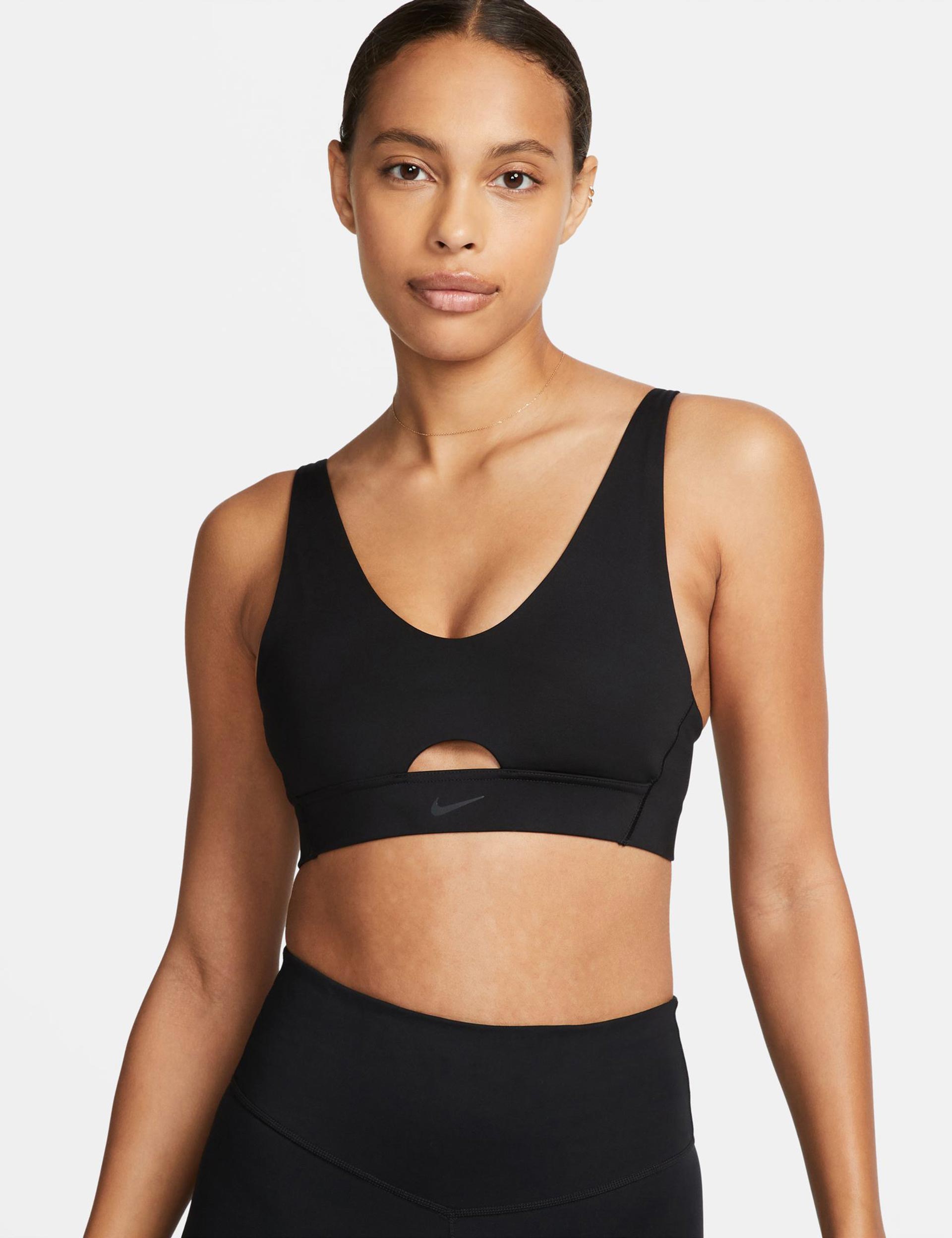Forever 21 Women's Active Seamless Strappy Sports Bra in Dark Grey Large