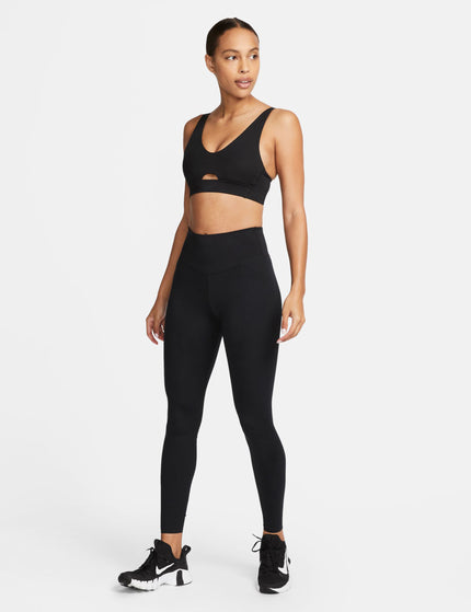 Nike Indy Plunge Cutout Sports Bra - Black/Smoke Greyimages7- The Sports Edit